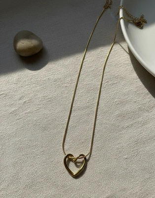 Love Knot Heart Pendant Necklace