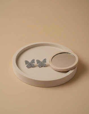 Sparkling Butterfly Stud Earrings