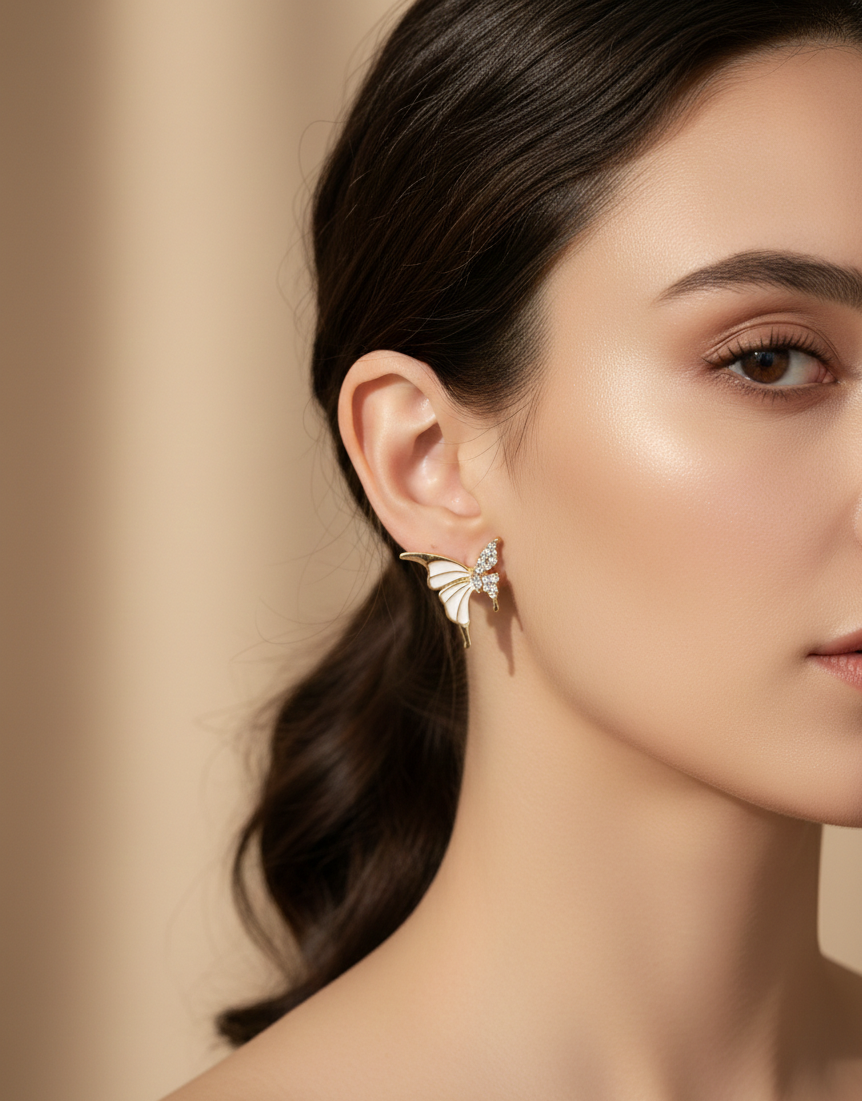 Celeste Butterfly Stud Earrings