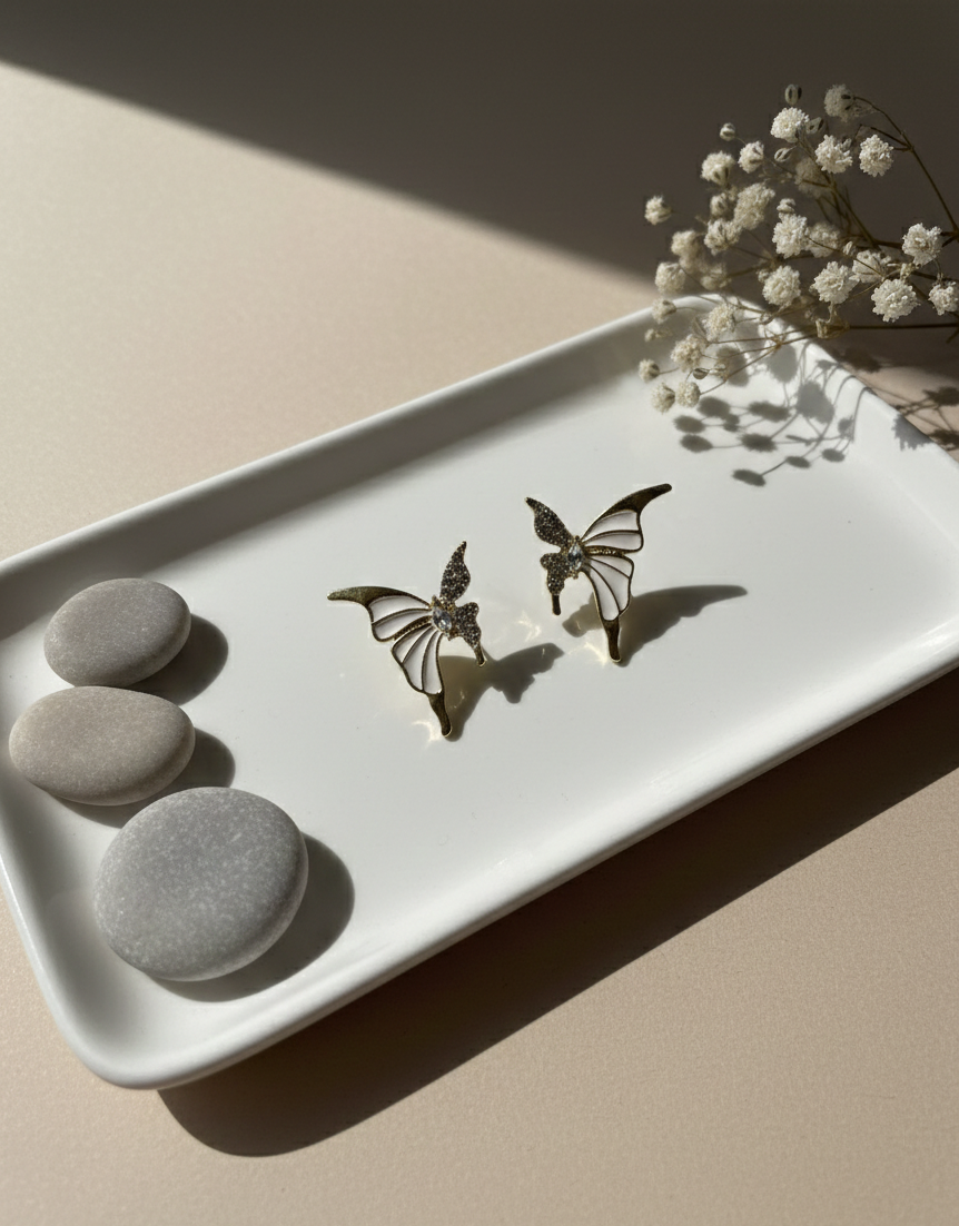 Celeste Butterfly Stud Earrings