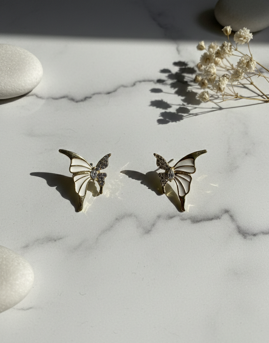 Celeste Butterfly Stud Earrings
