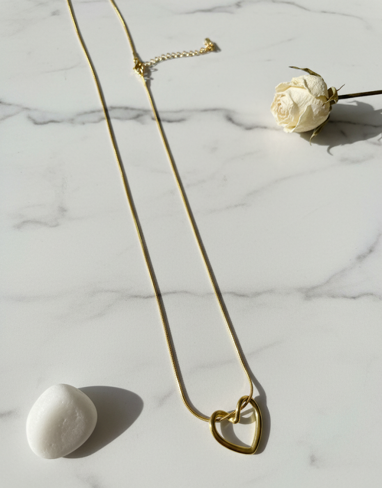 Love Knot Heart Pendant Necklace